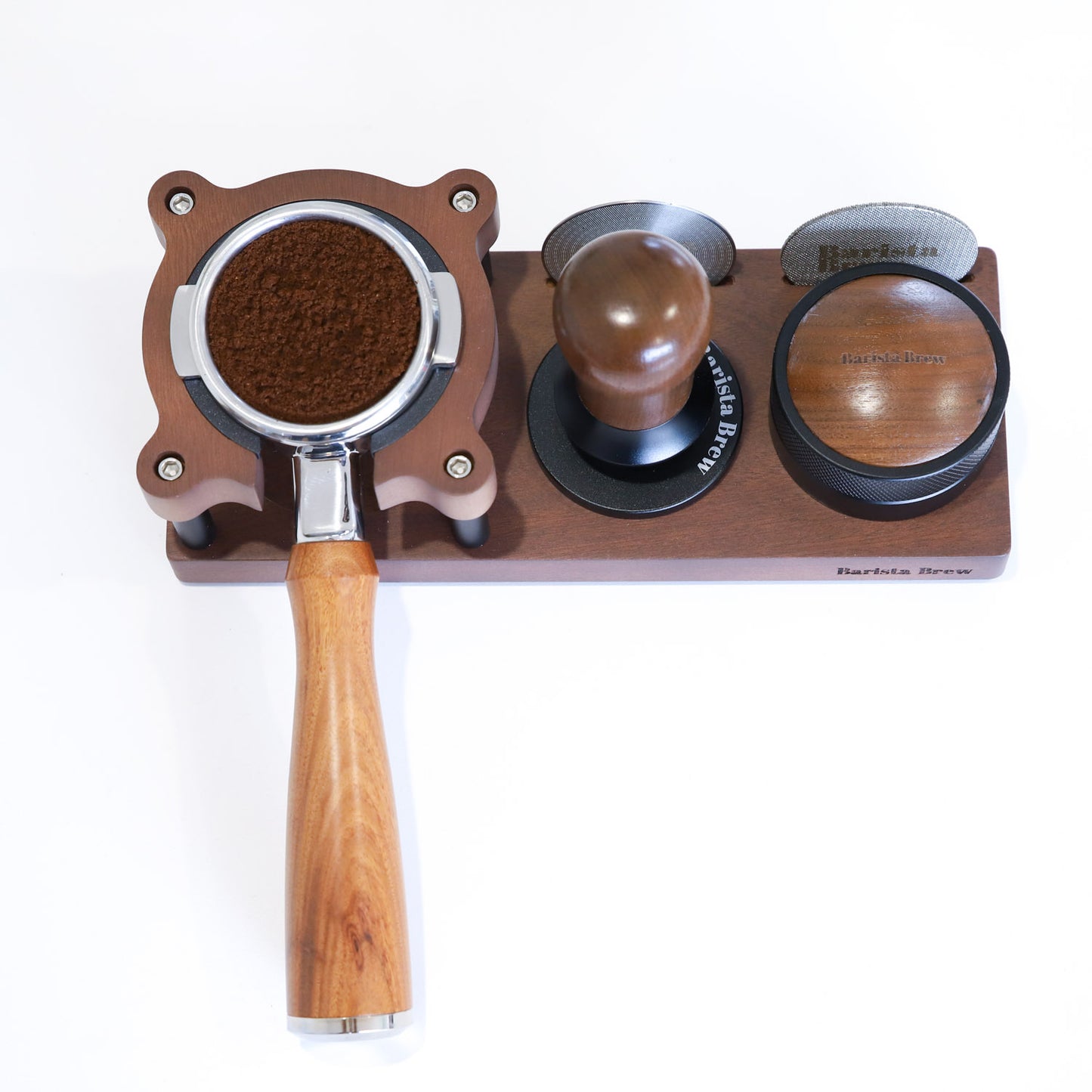 Barista Walnut Tamping Station V2
