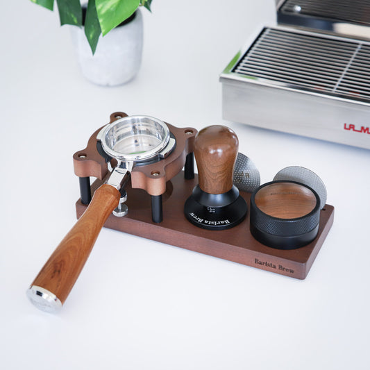 Barista Walnut Tamping Station V2