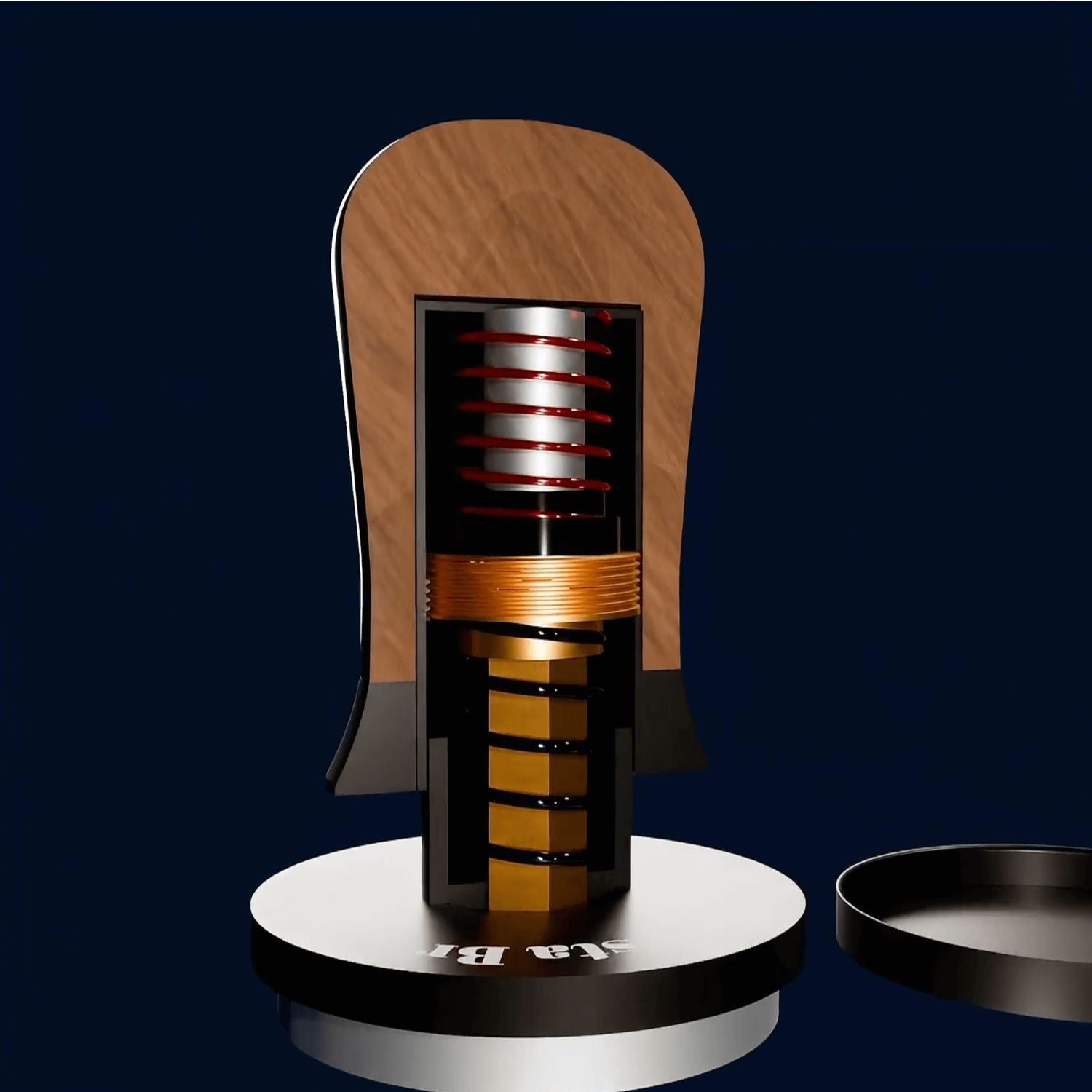 Wooden Dual Spring Calibrated Auto-Levelling Tamper V4