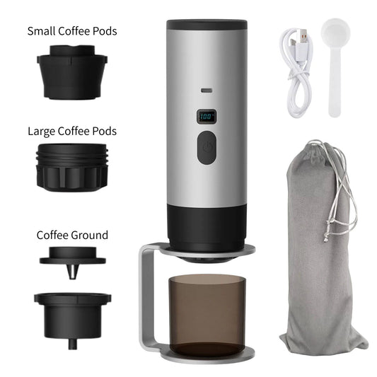 Self-Heating Portable Electric Espresso Machine