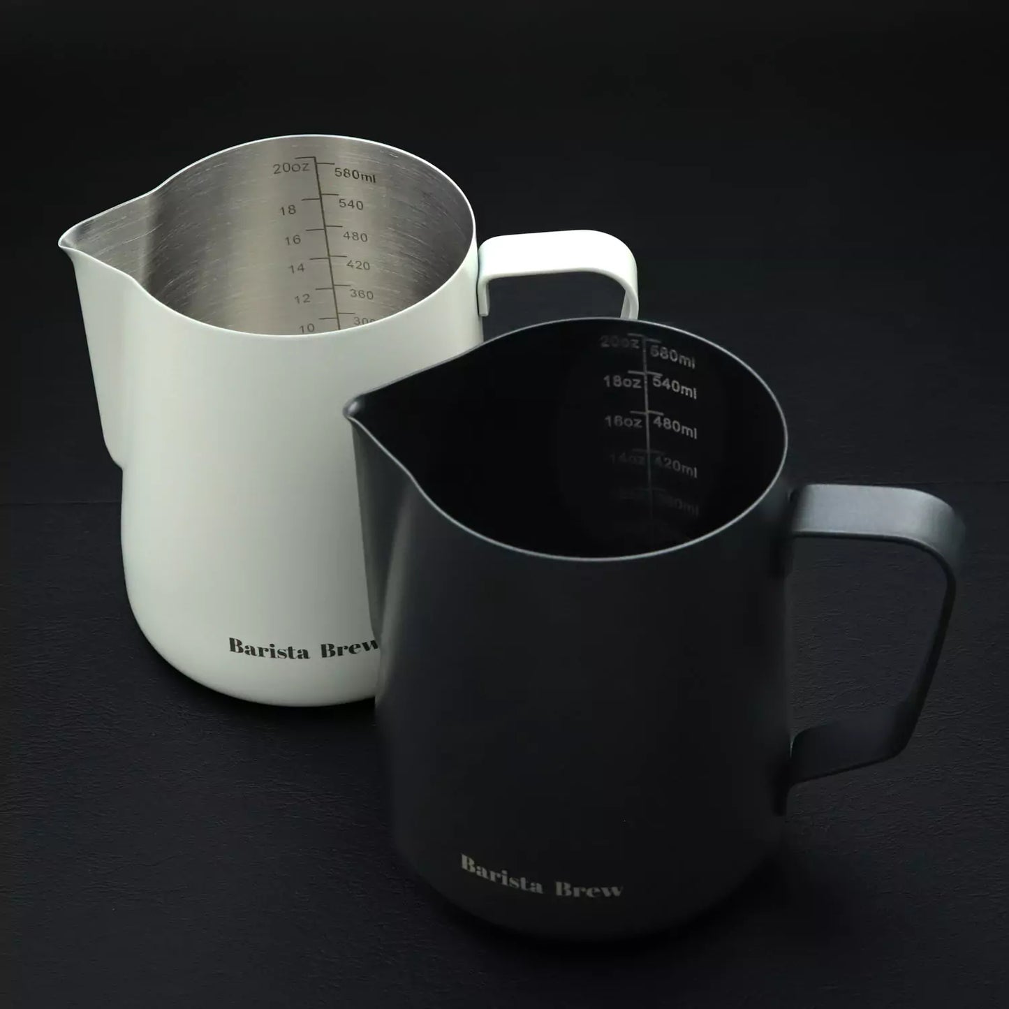 Latte Art Pro Milk Frothing Pitcher with Measurements