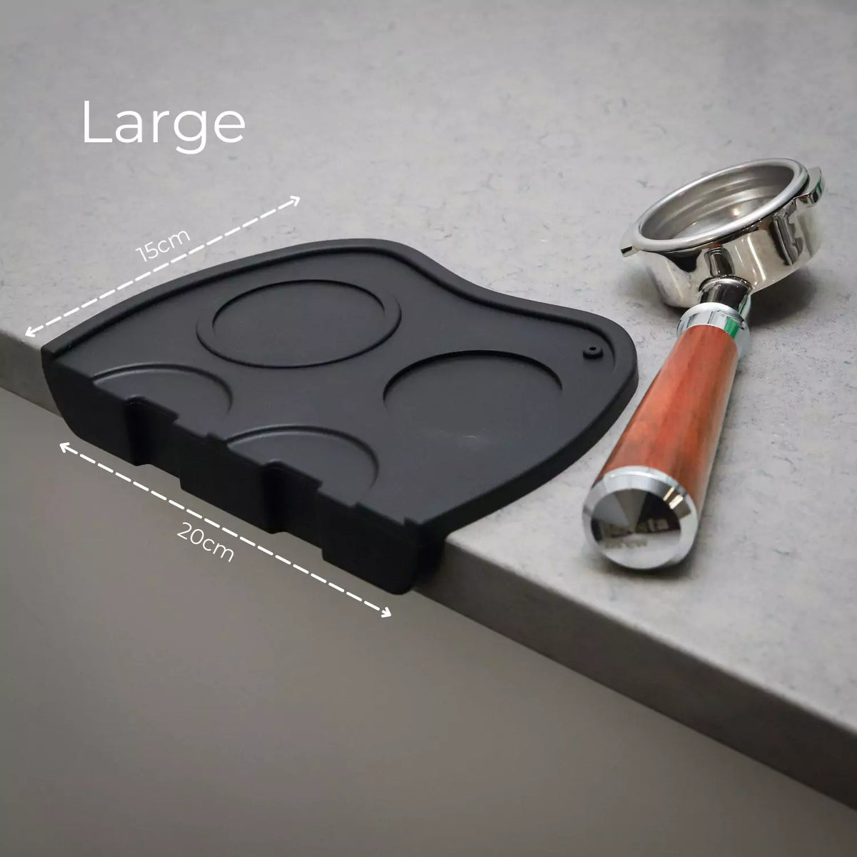 Temping Mat Espresso Tamping Mat with Dedicated Tamper Holder – Barista Brew