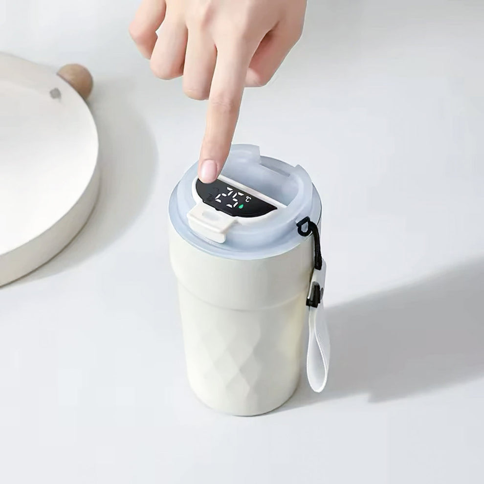 Smart Temperature Monitoring Travel Coffee Cup – 500ml Insulated ...